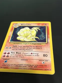 Pokemon TCG Ninetales Base Set 12/102 Holo Rare MP - Image 2