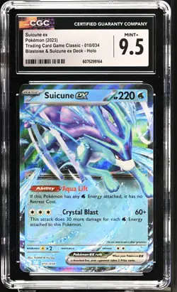 Suicune EX 010/034 Blastoise & Deck Holo Pokemon CGC 9.5 Mint+ *164 - Image 1