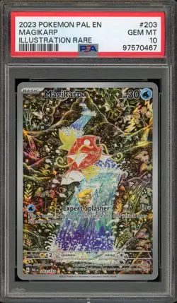 Pokemon Magikarp Paldea Evolved Illustration Rare #203 PSA 10 Gem Mint - Image 1