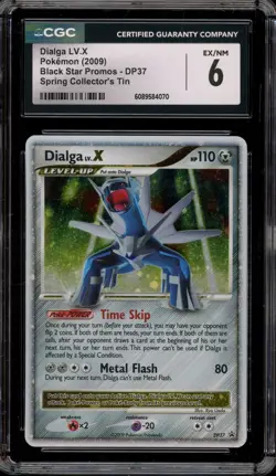 Pokemon Dialga Lv.X Spring Collector's Tin Black Star Holo Promo DP37 CGC 6 - Image 1