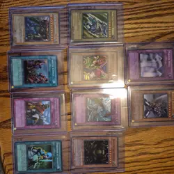 YUGIOH Cards Holo and Some 1st Edition Old Cards 10 Card Lot - Image 1