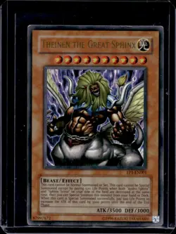 2004 Yu-Gi-Oh Exclusive Pack Theinen the Great Sphinx #EP1-EN001 - Image 1