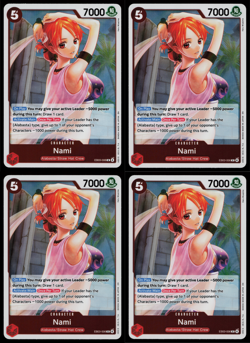 Nami EB03-006 x4 PLAYSET Extra Booster: One Piece Heroines Edition Foil - Image 1