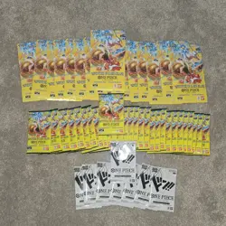 Lot of 54 - Onepiece - OP15 - 17 SLEEVES, 29 LOOSE PACKS, 8 SPECIAL DON!! DP-10 - Image 1