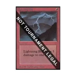 WOTC MtG Collector's Ed Lightning Bolt (CE) (C) NM - Image 1