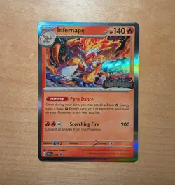 Pokemon TCG Infernape SVP116 Black Star Promo Twilight Masquerade Pre Release - Image 1