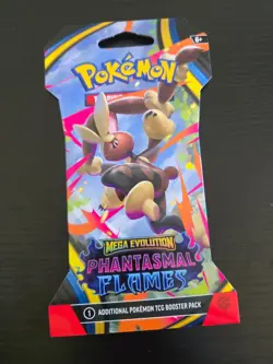 1x Pokemon Mega Evolution Phantasmal Flames Sleeved Booster Pack - Image 3