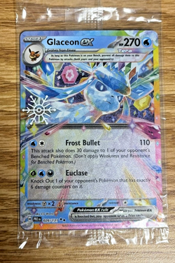 Glaceon ex 026/193 SEALED Snowflake Stamped Promo Pokemon: Prismatic Evolutions - Image 1