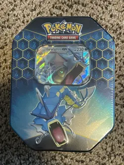 Pokemon TCG Hidden Fates Tin Gyarados GX Factory Sealed - Image 4