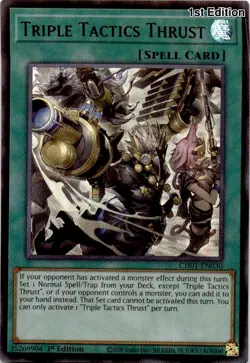 Triple Tactics Thrust (Secret Rare) [CH01 - CH01-EN030]1st Edition Secret Rar... - Image 1