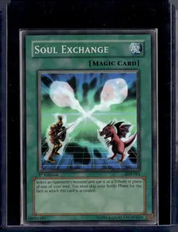 Soul Exchange SDY-041 Super Rare Holo 1st Edition 1996 LP / Yu-Gi-Oh TCG - Image 1