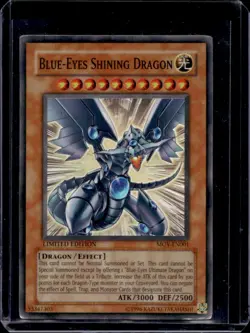 2004 Yu-Gi-Oh Movie Pack English Limited Blue-Eyes Shining Dragon #MOV-EN001 - Image 1