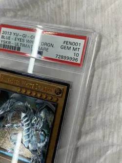 2013 Yugioh Kaiba Blue-Eyes White Dragon Ultimate Rare YSKR-EN001 PSA 10 - Image 5