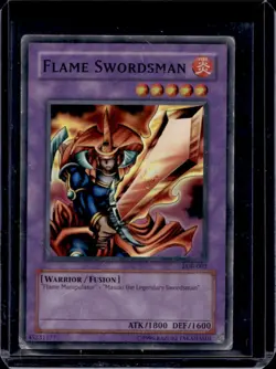 2002 Yu-Gi-Oh Legend of Blue Eyes White Dragon Flame Swordsman #LOB-003 - Image 1