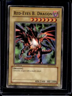 2005 Yu-Gi-Oh Structure Deck Dragon's Roar 1st Red-Eyes B. Dragon #SD1-EN002 - Image 1