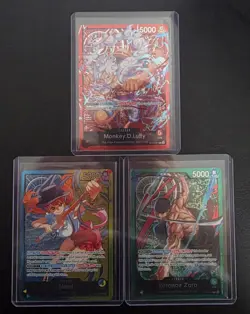 Lot Of 3 TCG One Piece English - Leaders - Image 1
