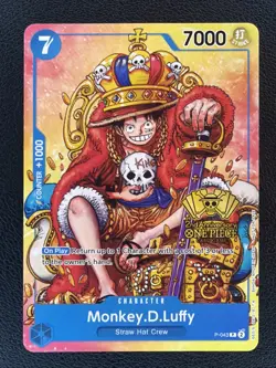 Monkey.D.Luffy (2nd Anniversary Stamped Promo) P-043 One Piece Promotion... - Image 1