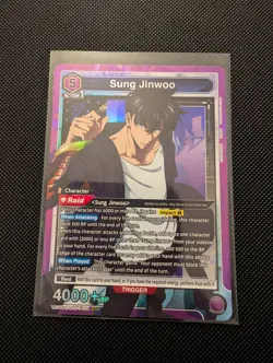 Union Arena Solo Leveling Sung Jinwoo card Super Rare SR UE17BT/SLG-1-021 NM - Image 1