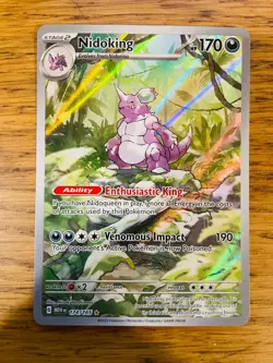 Nidoking (174/165) S&V 151 Illustration Rare Pokemon Card! FAST & FREE P&P! - Image 1