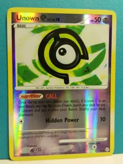 Unown C 67/130 Reverse Holo Diamond & Pearl Pokemon 2007 card - Image 4