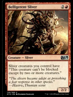 2014 Magic 2015 Belligerent Sliver Core/Uncommon #129 - Image 1