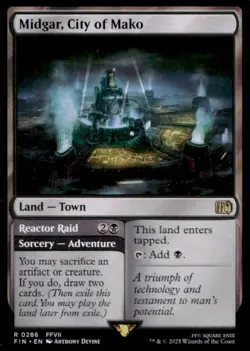 2025 Magic MTG Final Fantasy Midgar City of Mako Rare #0286 - Image 1