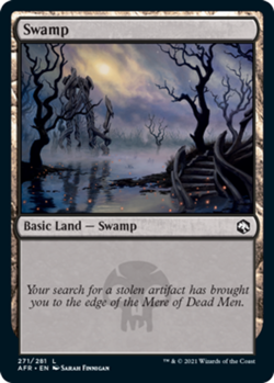 Swamp (271) - Foil X4 (Adventures in the Forgotten Realms (2021)) MTG (NM) *CCGH - Image 1