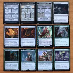 D&D Set 19 Dungeon & Initiative / Green Artifact Spells Creatures *NM MTG Magic* - Image 2