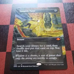 Mtg Vampiric Tutor LP/NM (Borderless) Dominaria Remastered Regular Mythic Rare - Image 2
