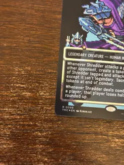 MTG: TMNT - Shredder, Shadow Master Borderless Surge Foil Commander Pixel -SP - Image 3