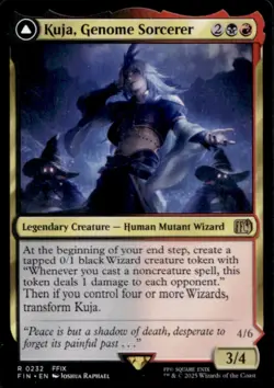 2025 Magic MTG Final Fantasy Kuja Genome Sorcerer Trance Fate Defied Rare #0232 - Image 1