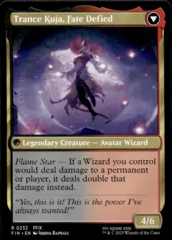 2025 Magic MTG Final Fantasy Kuja Genome Sorcerer Trance Fate Defied Rare #0232 - Image 2