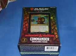 MAGIC THE GATHERING DUNGEONS & DRAGONS DRACONIC RAGE COMMANDER DECK 2021 NEW - Image 1