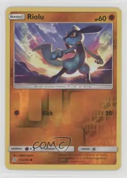 Riolu Reverse Foil Pokemon Sun & Moon Unified Minds #116 - Image 1
