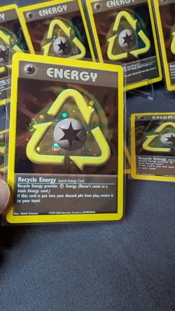 Ungraded Pokemon TCG - 8 2002 Energize Your Game SWIRL Holo Recycle Energy - Image 4