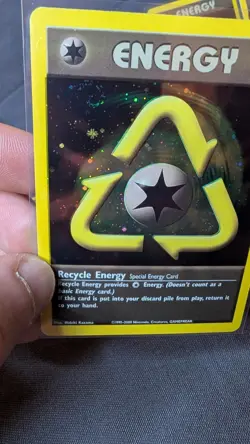 Ungraded Pokemon TCG - 8 2002 Energize Your Game SWIRL Holo Recycle Energy - Image 5