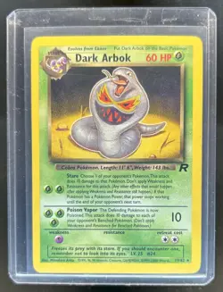 2000 Pokemon Team Rocket Dark Arbok #19/82 - Image 1