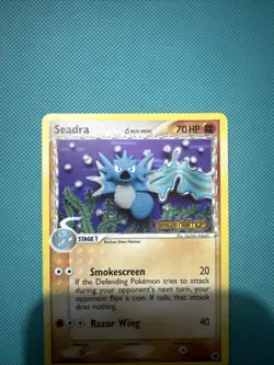 Pokemon TCG Seadra Reverse Holo Delta Species Ex Dragon Frontiers 22/101 LP/MP - Image 2