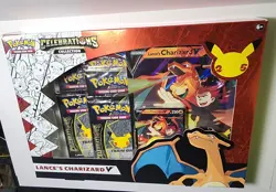 pokemon celebrations lance's charizard v collection box sealed - Image 1
