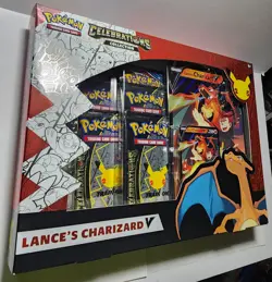 pokemon celebrations lance's charizard v collection box sealed - Image 5