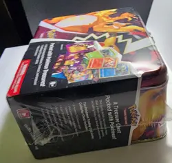 Pokemon darkness ablaze charizard lunchbox treasure tin brand new factory sealed - Image 2