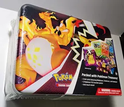 Pokemon darkness ablaze charizard lunchbox treasure tin brand new factory sealed - Image 4