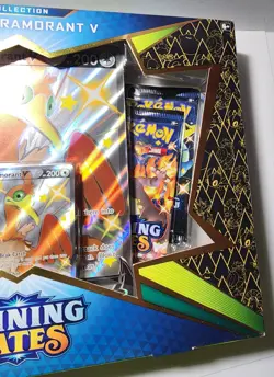 pokemon shiny cramorant v shining fates collection box factory sealed - Image 2