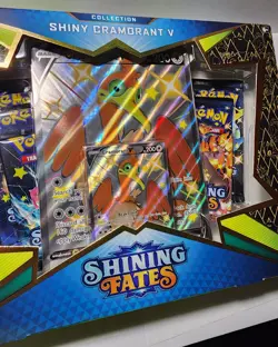 pokemon shiny cramorant v shining fates collection box factory sealed - Image 3