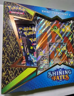 pokemon shiny cramorant v shining fates collection box factory sealed - Image 4