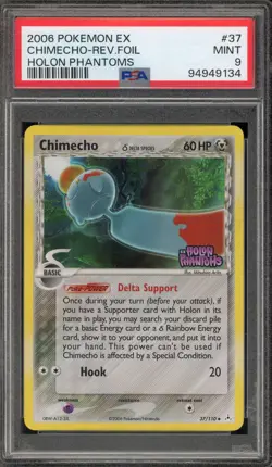 Pokemon Chimecho EX Holon Phantoms Reverse Holo #37 PSA 9 Mint - Image 1