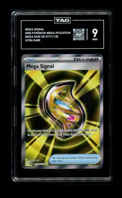 2025 Pokemon Mega Signal Trainer Mega Evol. 171/132 TAG 9 Mint Ultra Rare Card - Image 1
