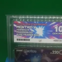 ACE 10 Pokemon Go Mewtwo v Promo SWSH229 Pokemon Trading Card Black Star ETB - Image 4