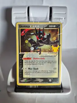 Pokemon TCG Greninja Gold Star SWSH144 25th Celebrations Promo Card Sealed - Image 1