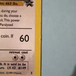 Pokemon TCG Dragonite #5 the First Movie Promo Card WB Stamp - Image 5